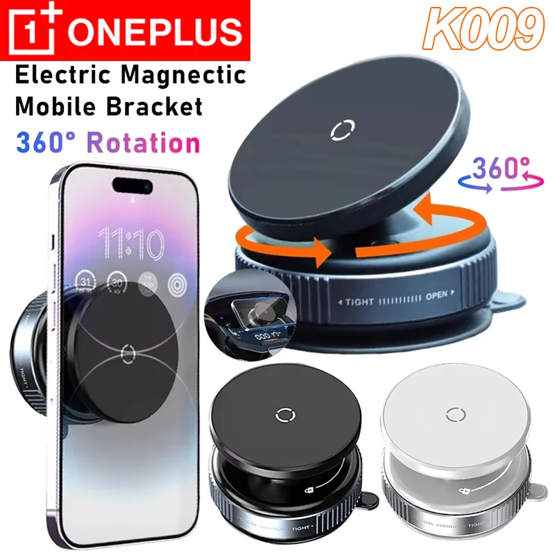 Supporto girevole per aspirapolvere elettrico K009 caldo 2025 per iPhone 360 °   Supporto per rotazione Supporto magnetico per auto stabile