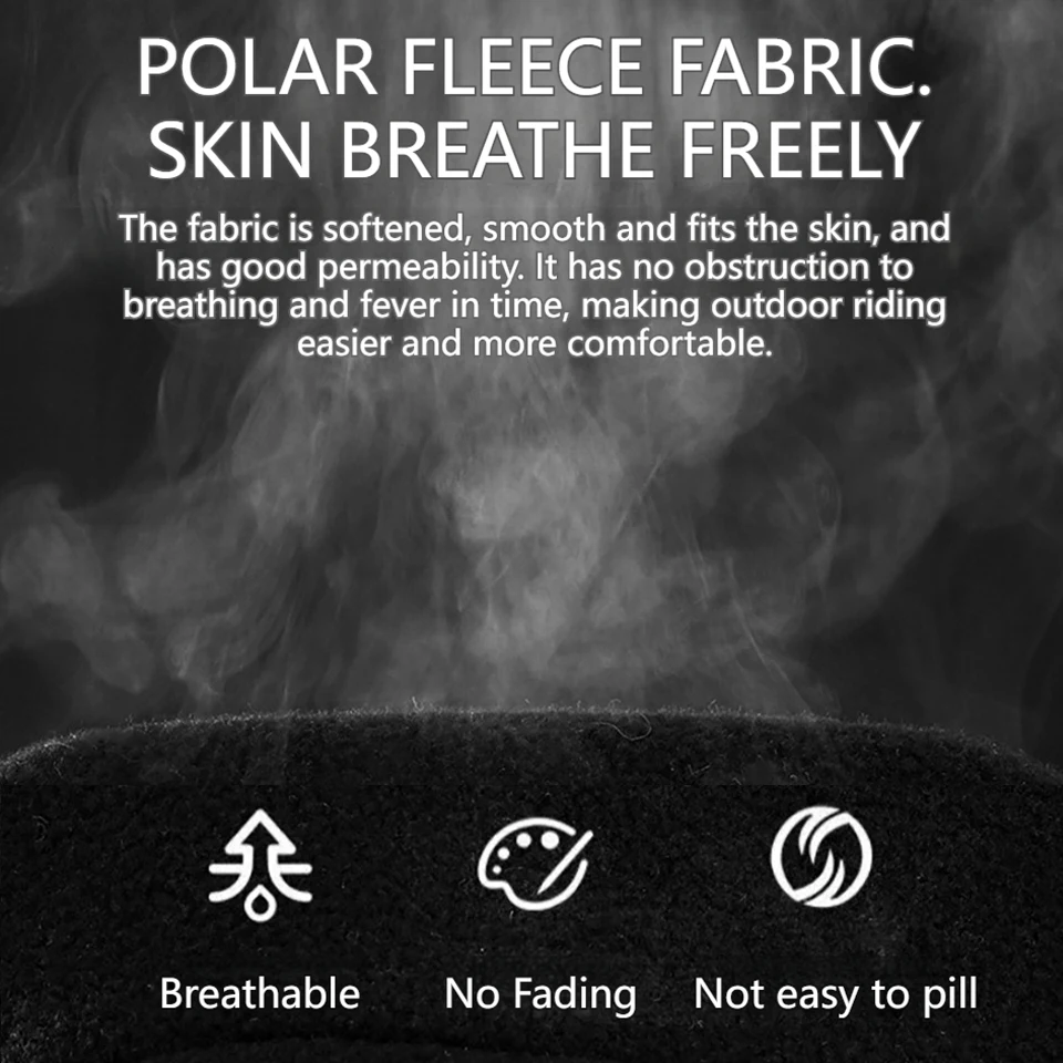 GTUBIKE Thermal Face Bandana Mask Cover Neck Warmer Gaiter Bicycle Cycling Ski Tube Scarf Hiking Masks Print Women Men Winter