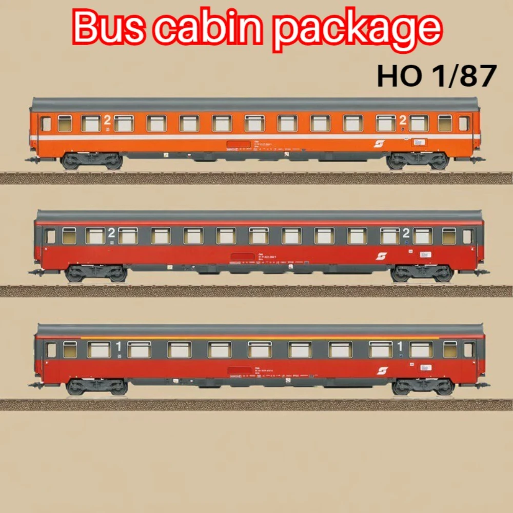 

HO Type 1/87 Model Train 23111 Mozart Passenger Car Three-car Non-powered Train Set for Boys' Toys and Gifts