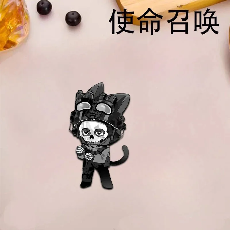 새로운 콜 오브 듀티 코스프레 액세서리 귀여운 브로치 학생 백팩 창의적인 배지 고급 펜던트 작은 선물