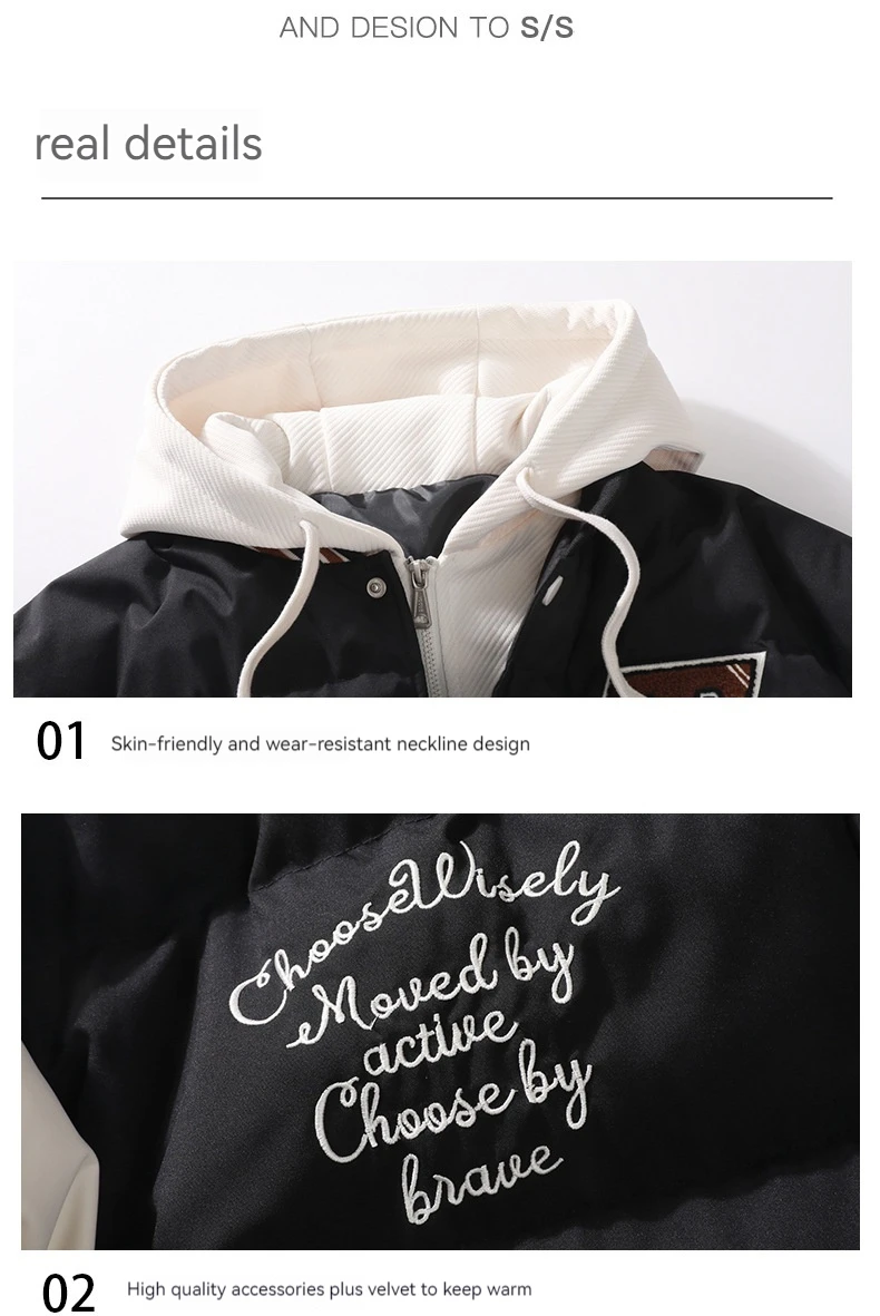2026 Winter New High Quality Cotton-padded Jacket Men's Women's Large Street Clothing Cotton-padded Jacket Men's Coat Clothing