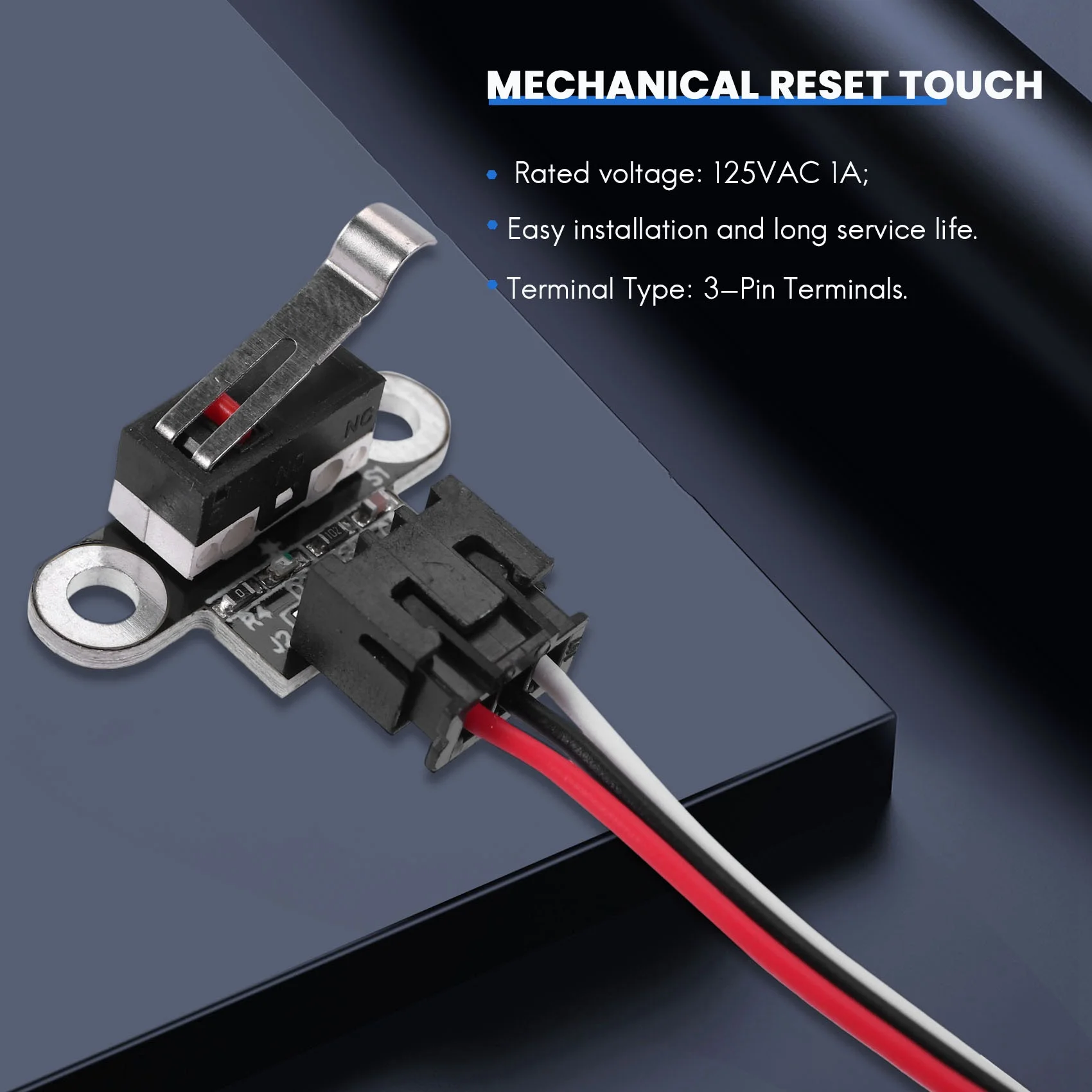 ABKW-6PCS Mini Limit Switches With 1M 3 Pin Cable For 3018-Prover/3018-MX3/3018-Prover Mach3