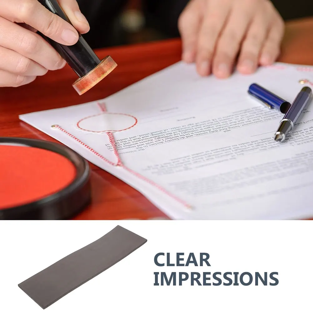 ورقة ختم مطاطية حساسة للضوء، وسادة ممتصة للحبر مستطيلة الشكل لصياغة ختم حبر النسيج ببصمة الإصبع
