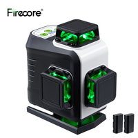 FIRECORE 360 Laser Level 16 Lines 4D G60 Self-Leveling 2pcs 4000mAh Li-ion Batteries Green Laser Level Tool