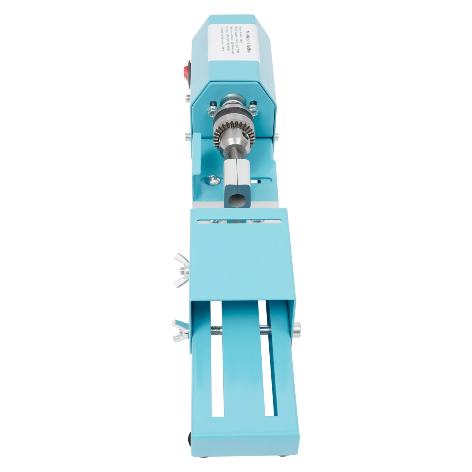 96W Mini Lathe Machine 4000-9000rpm 7 Gears US Plug 1.97in Processing Diameter for Table Woodworking