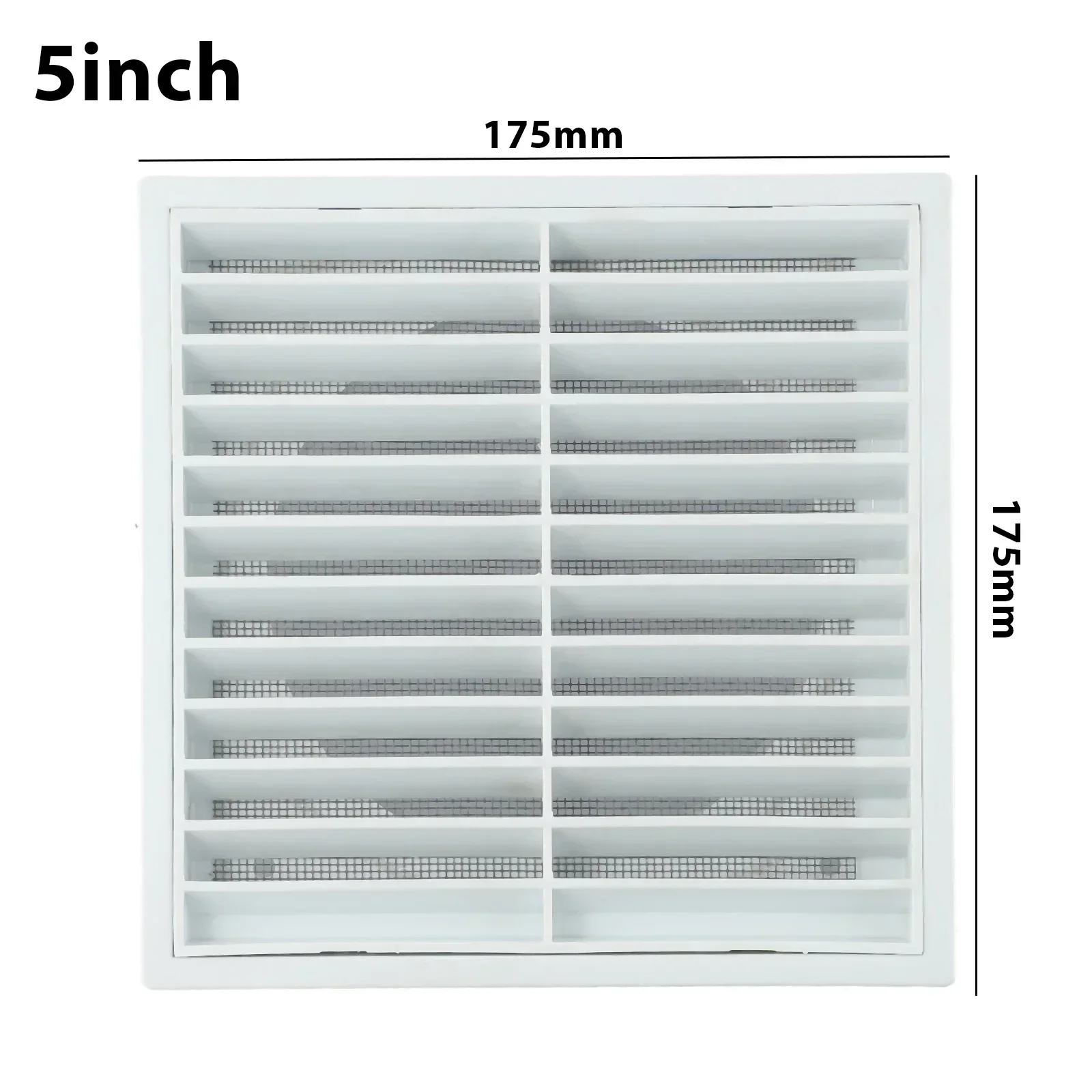 Plastic Grille Air Outlet  Durable PP Material  Wide Coverage for Exhaust Fans and Clothes Dryers  Vermin Protection White