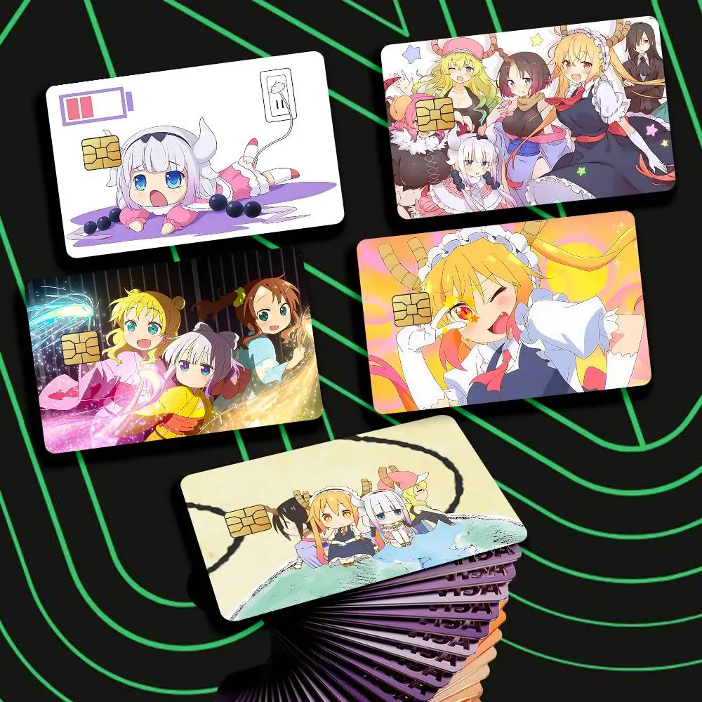 K-Kobayashi-s D-Dragon Maid Anime Card Stickers for Bank Access Protective Waterproof Film Cover Sticker Gift