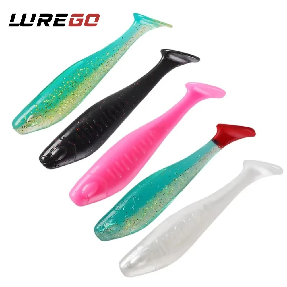 4 Stück/ 5 Stück/ 6 Stück 3D Eyed Floating Soft Bait – T-Tail mit hochelastischem TPR, 7/10/14 cm Multi-Size-Set, tödlich wirksam gegen asiatische Meerbarsche