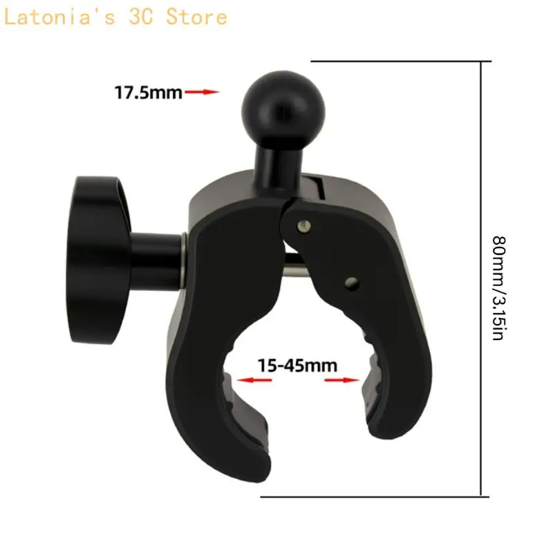 Einfache Installation, Kugelgriffhalterung für Smartphones von 4,5 bis 7 Zoll, 360 drehbarer Halter, universelle Passform für – Detail 6