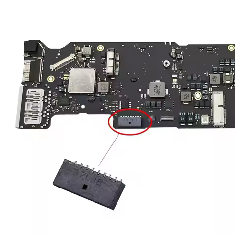 Original For Macbook Air A1369 A1466 Battery Connector Soldered in Motherboard