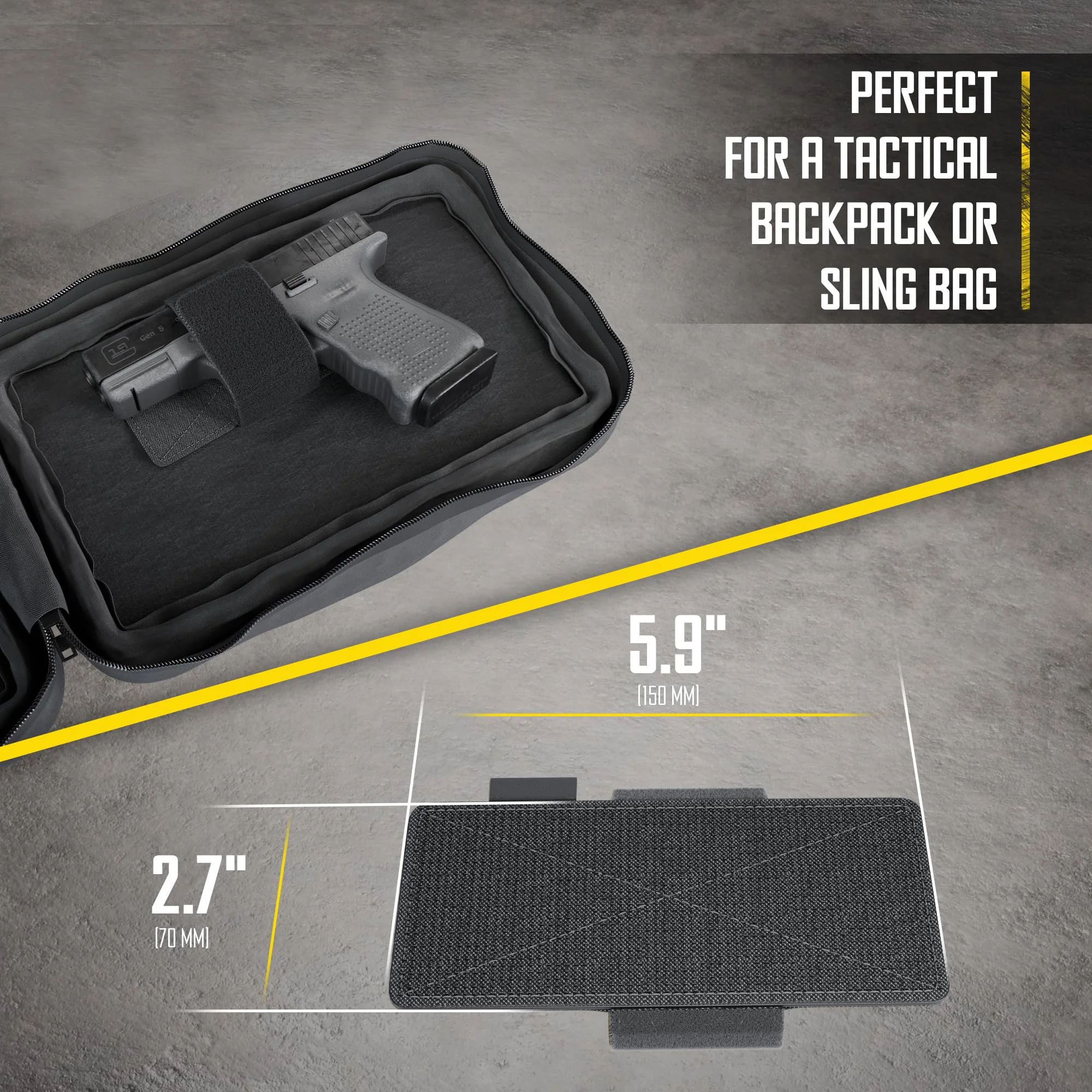 CCW Concealed Carry Holster for Men And Women Pistol Holster for Fanny Pack Backpack Suitable for Left Or Right Hand view 2
