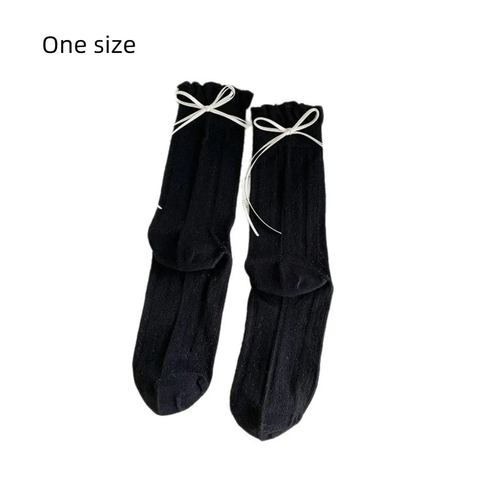 لينة لطيف القوس الحلو لوليتا رقيقة الجوارب تنفس شبكة طويلة الجوارب بلون Bowknot الجوارب الصيف