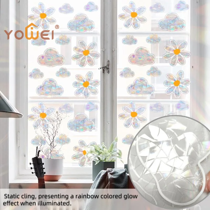Latest Adorable Bees Style Glass Sticker DIY Honeybee Wall Decals For Glass Windows Removable Sticker