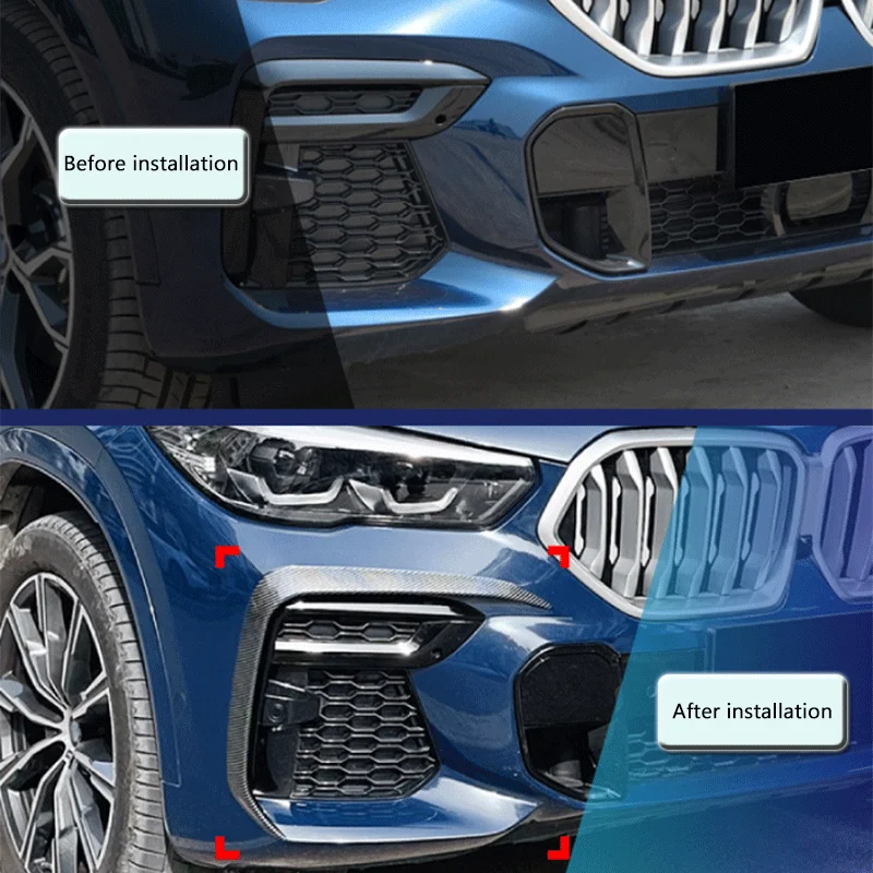 High Quality Front Bumper Front Wind Blade Front Blade Car Sticker Modified Parts Suitable For BMW X6 G06 M Sport 2019-2022