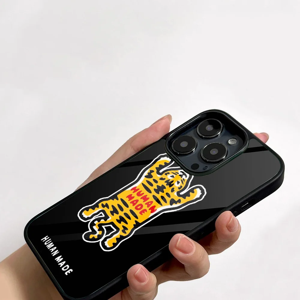 Модный роскошный зеркальный акриловый чехол H-Human для телефона N-Nigo для IPhone 11 12 13 14 15 16 Plus Pro Max из поликарбоната и ТПУ