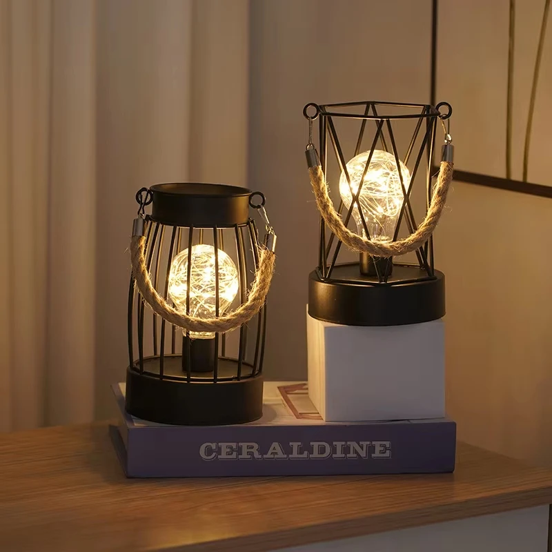 

Vintage Loft Hanging Lamps Iron Cage Pendant Light Retro Home Decor Dining Table Chandelier Kitchen Lighting Fixtures E27