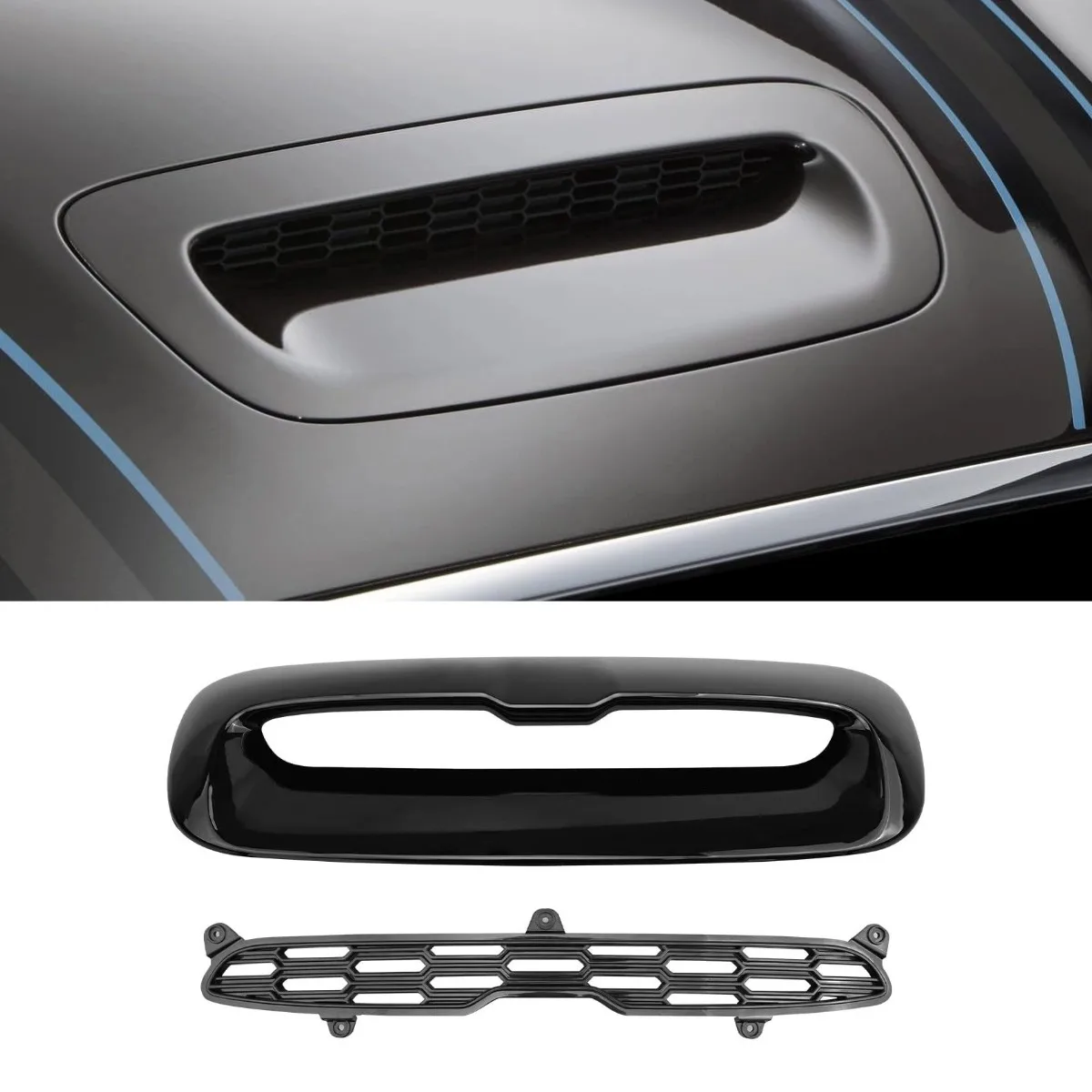 

For BMW MINI R55 R56 R57 2007-2013 Car Hood Air Intake Vent Decorative Trim Accessories Hood Cover Air Vent Trim Body Kit
