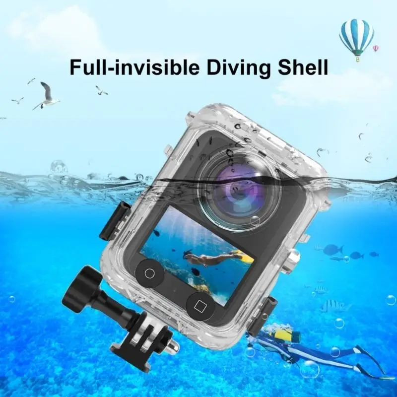 Y1UB Waterproof Protective Diving Case for 360 Cameras 40Meters Depth Capability