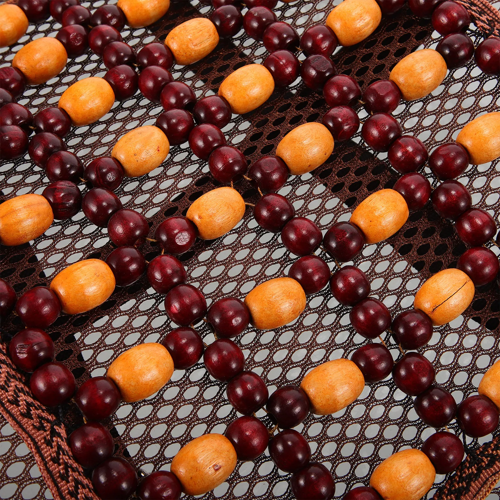 

Car Lumbar Support Pillow Wooden Bead Grid Design for Office Chair and Driving Seat Comfortable Backrest Cushion for Long Hours