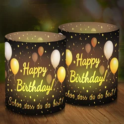 12pcs Happy Birthday Candle Table Decoration Birthday Decoration Mini Candle Decoration Tea Lamp Lampshade Tea Candlestick Candl