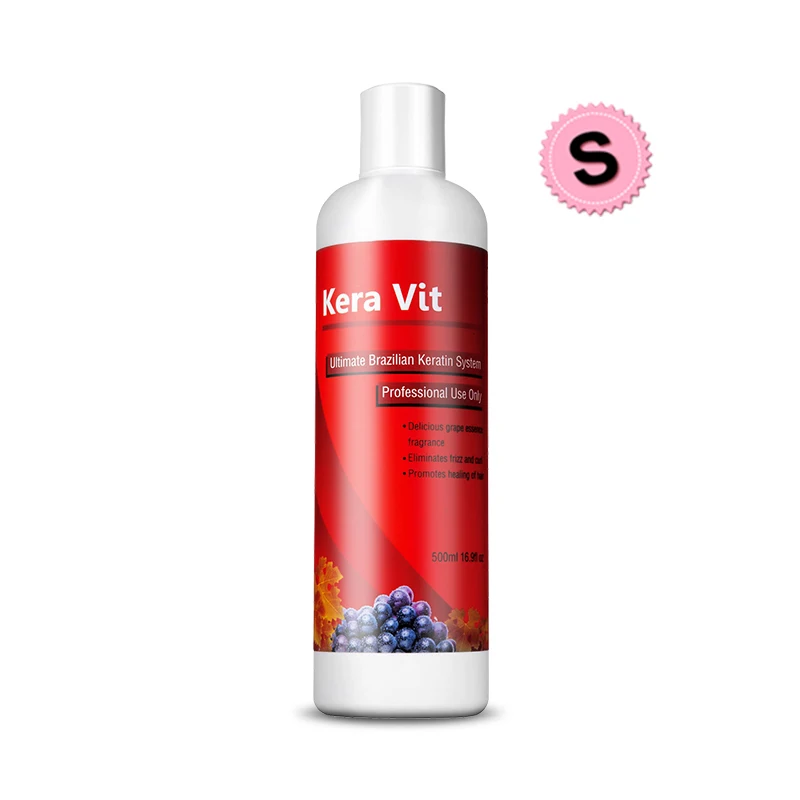 

KeraVit 500ml Professional Brazilian Keratin 8% Formalin Treatment Straight and Repair for Strong Curly Hair Free Shipping