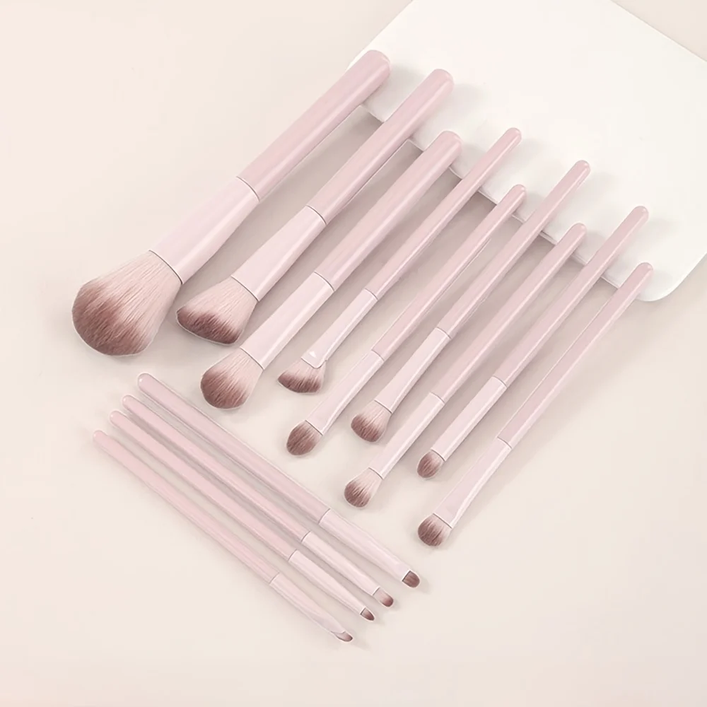 Makeup Brush Set for Beginners, Eye Shadow, Blush, Contour, Blend, Nose Shadow, Concealer, Complete Kit for New Users, Essential