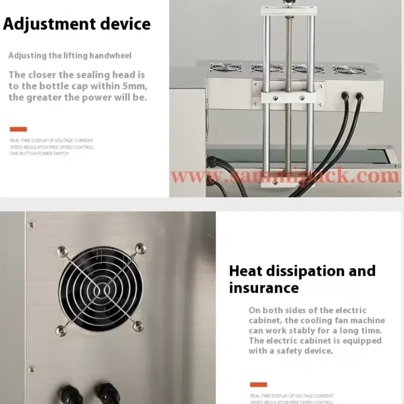 연속 유도 밀봉 기계, 자동 병 뚜껑, 알루미늄 호일 밀봉기, 60-120mm