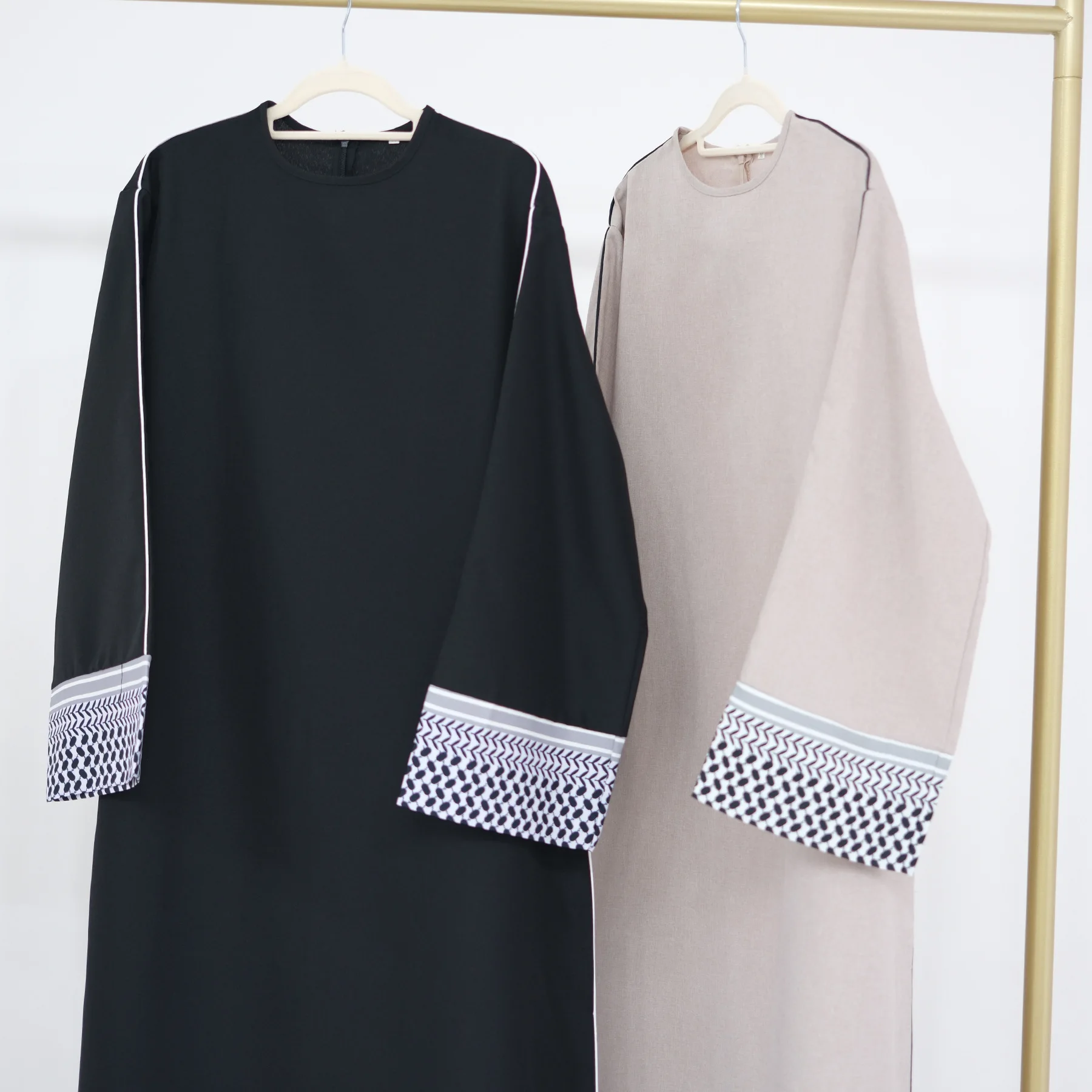 2024 New Dubai Abaya Muslim Women Eid Ramadan Modest Dresses Middle East Türkiye Patchwork Elegant Dress for Party Islam Robe