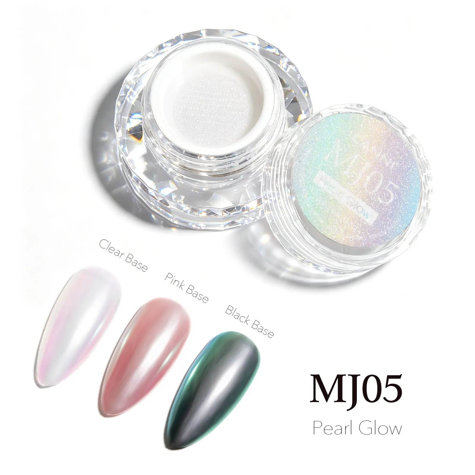 CANNI Top Coat für Chrompuder 9ml Einfach Aufzutragen mit Stärkerem Spiegeleffekt Metallischer Spiegelpigment für Gel-Nagelkunst Salon