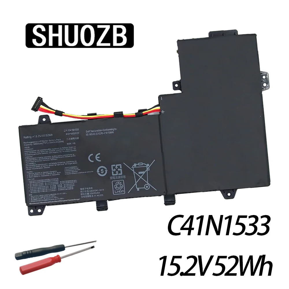 C41N1533 Laptop Battery For ASUS ZenBook Flip UX560UQ UX560UX Q526U Q524U Q534U Q534UX UX560UQ UX560UX UX560UX-FZ025T 15.2V 52WH