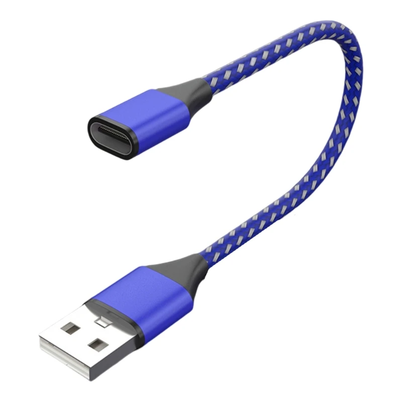 USB C Extension Cable Type C Female to USB 2.0 Male Extender Converter Data Transfer Adapter for Phone Laptop