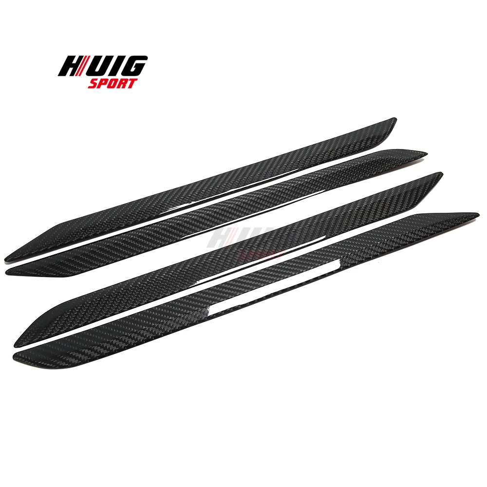 Matte & Bright Carbon Fiber For Dodge RAM 1500 TRX 2019-2023 Car Interior Side Door Handle Panel Cover Sticker Trim Accessories