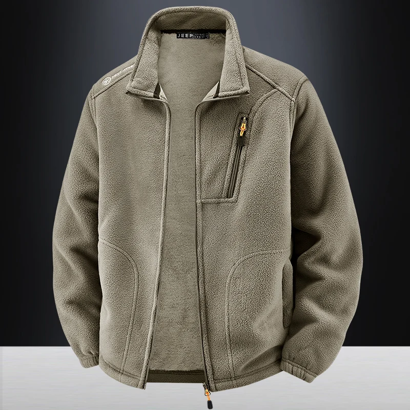 

Уличная флисовая зимняя куртка для мужчин с воротником-стойкой, теплая дышащая куртка с принтом букв, военные осенние походные куртки, пальто