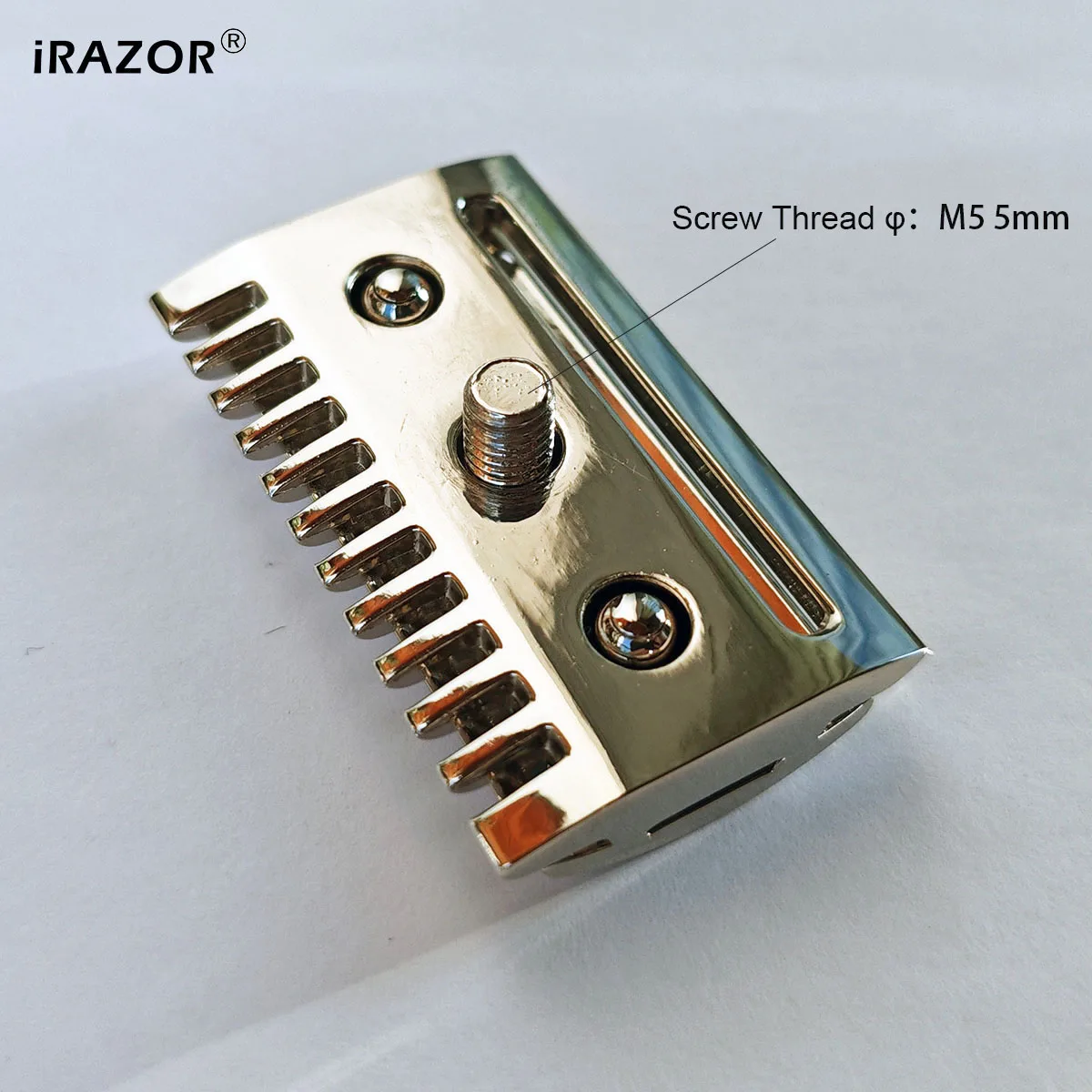 iRAZOR Double Edge Safety Razor Head Connector Adapter M5 Thread Custom Wet Shaving Accessory for DIY Razor Handle Replacement