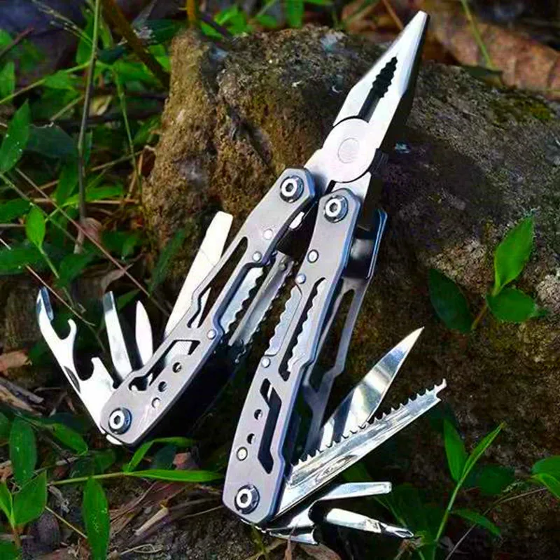 

Outdoor Multitool Camping Portable Stainless Steel Edc Folding Multifunction Tools Emergency survival Knife Pliers