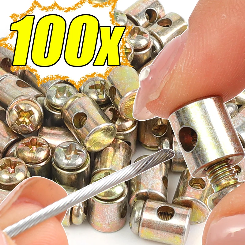 

Solderless Throttle Cable Nipple Screw Metal Stopper For Motorcycle Brake Clutch Choke Cable Repair Go Kart Bike Mower Parts