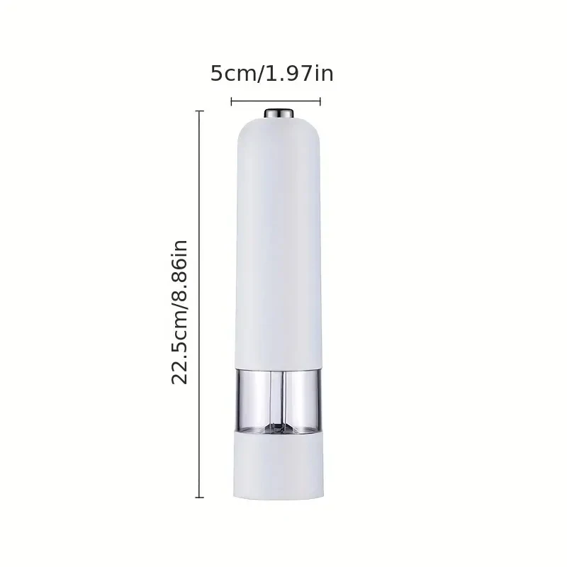 مجموعة مطحنة الملح والفلفل الكهربائية - مطحنة توابل أوتوماتيكية، سمك قابل للتعديل - مثالية للطهي والشواء!