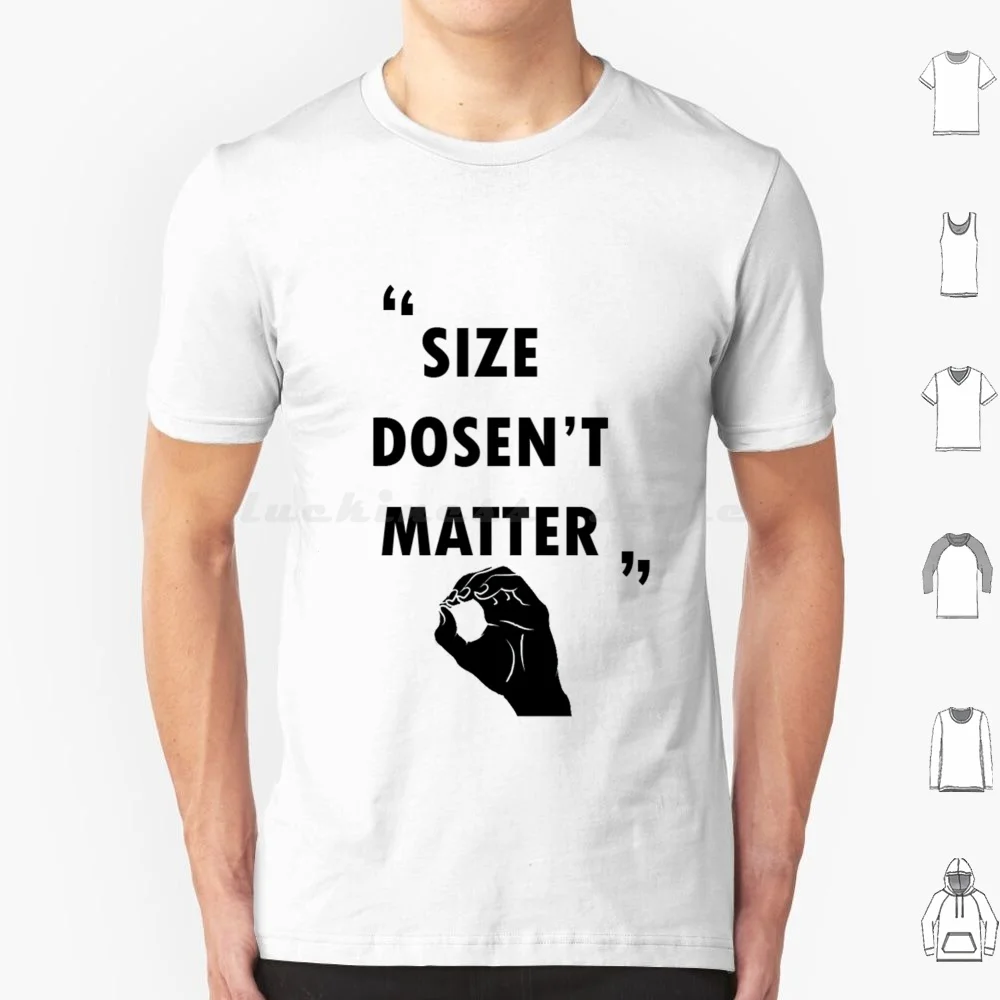 White Lie Matter ''size Doesnt Matter'' T Shirt Big Size 100% Cotton White Lie Party Size Doesnt Matter Size Doesnt Matter