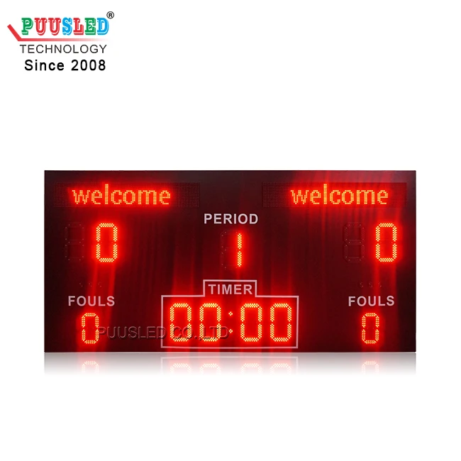 Digital Outdoor Programmable Team Name Soccer Scoreboard LED Digital Football Scoreboard Sport Scoreboard