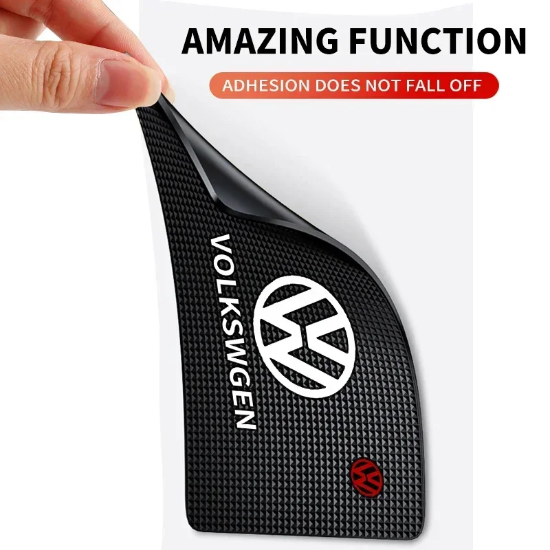 Car For Volkswagen VW Car Silicone Sticky Non-slip Mat Car Dashboard Phone Anti-slip Mat For Volkswagen Tharu R Polo T5 GTI Tigu