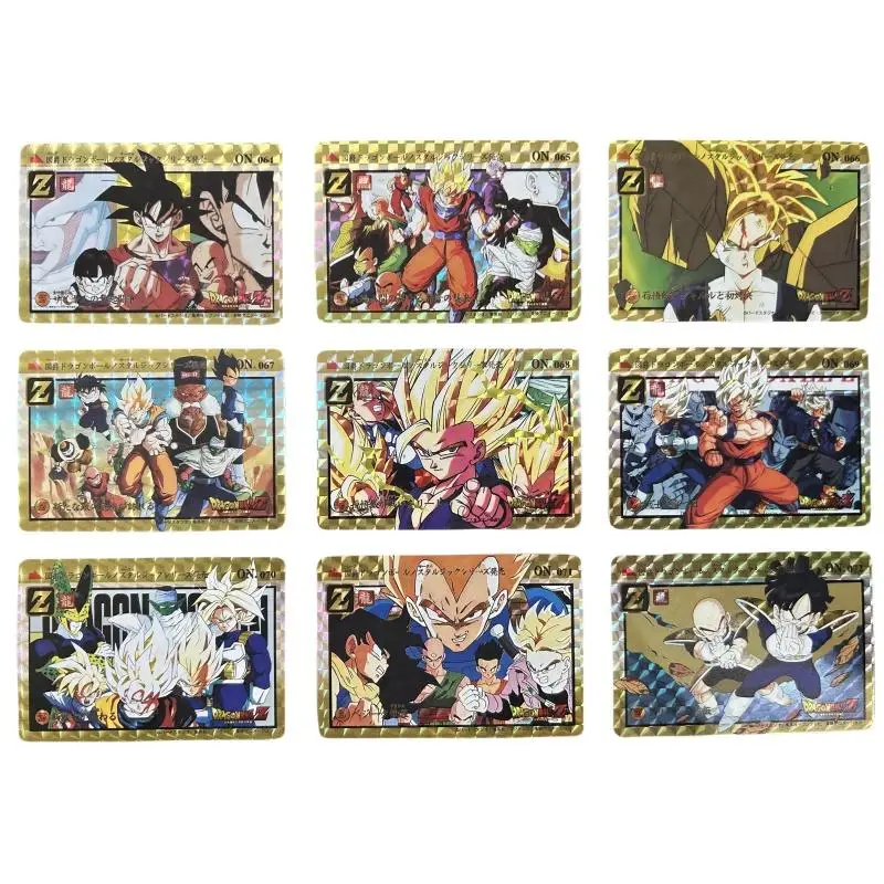 Dragon Ball Flash Card Son Goku Trunks Vegeta Iv Broli OP03 Diy A Set of 27 Sheets Anime Game Collection Action Toy Figures Gift