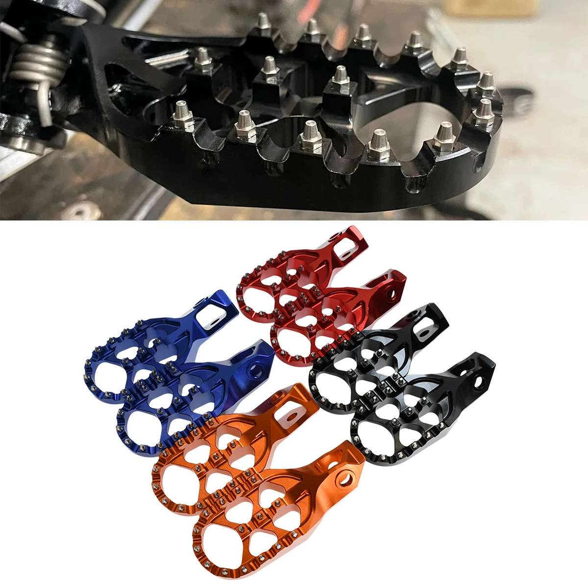 

CNC Forged Foot Pegs Footrests For KTM EXC 300 2024 EXC EXCF XCW 125 200 250 300 350 450 500 2024 SX SXF XC XCF125-500 2023-2024