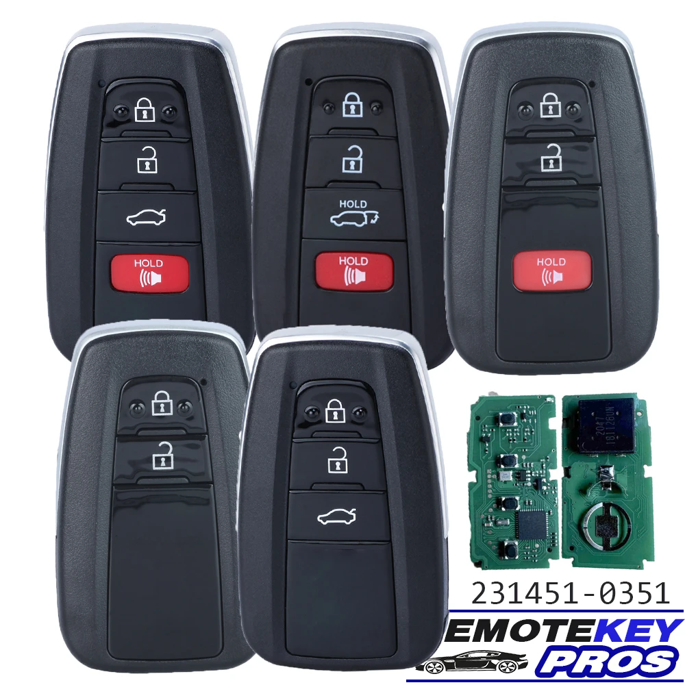 DIYKEY 231451-0351 314.3MHz /433MHZ for Toyota RAV4 Camry Highlander Prius Avalon 2018-2021 Smart Remote Key Keyless Go Fob