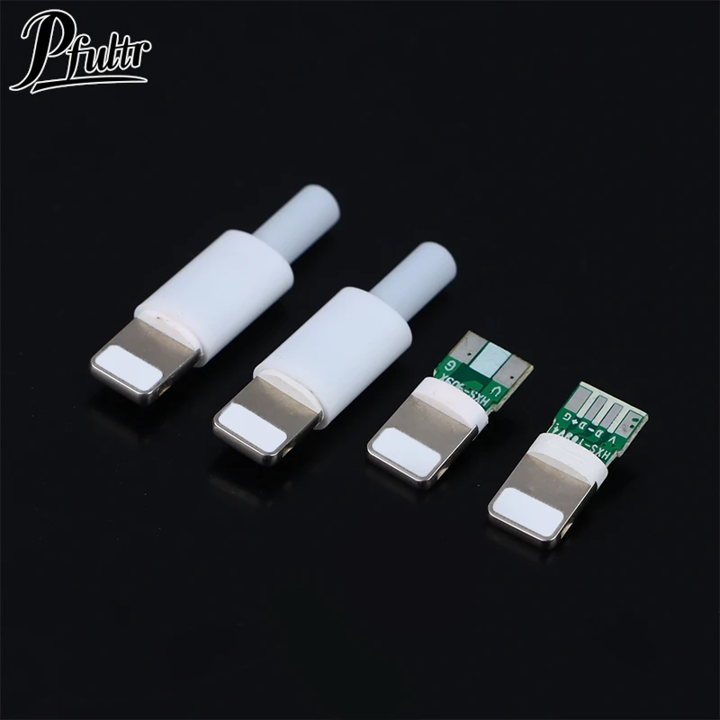 2Pcs Lightning Dock USB Plug With Chip Board Male Connector Welding Data OTG Line Interface DIY Data Cable For Phone