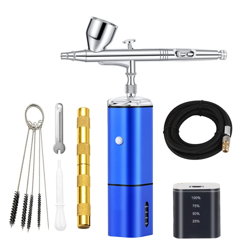 

Cordless Airbrush Higher Pressure With Compressor Super Works Auto Start And Stop Quiet Rechargeable Machine