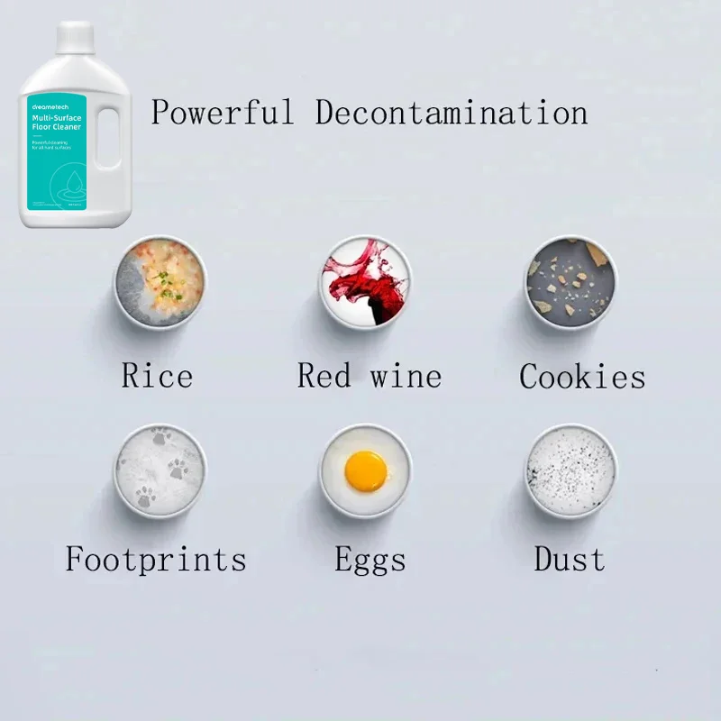 Original Cleaning Solution For Dreame X40 Ultra/X50 Ultra/L40 Ultra/L10sPro Ultra Heat/X30 Ultra/1000ml Bottle For Deep Cleaning