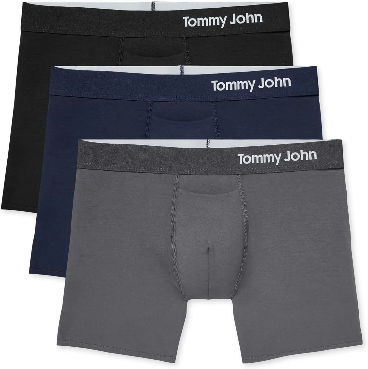 

Мужские трусы-боксеры Tommy John 4' из хлопка Supima Cool с поддерживающим контурным карманом и мягким дышащим поясом