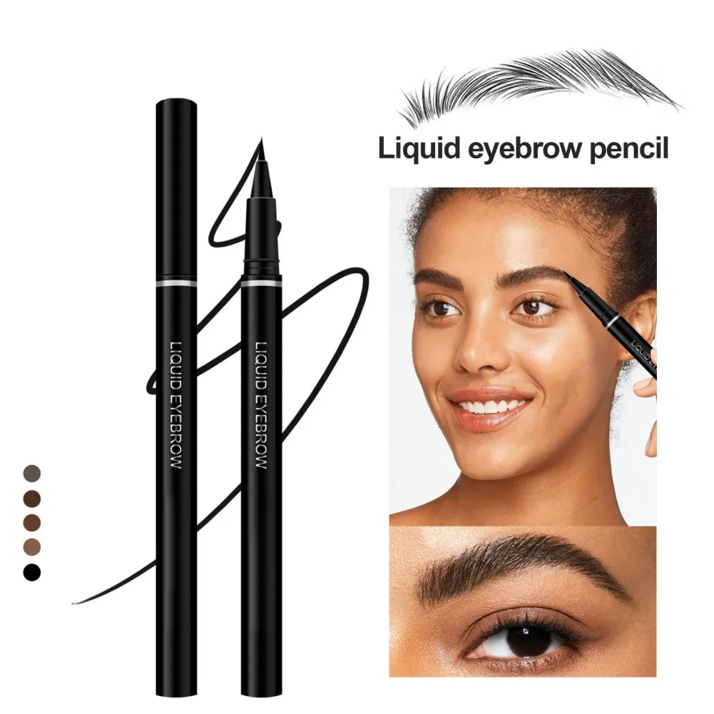5 kolorów bardzo cienki płynny Eyeliner do brwi w sztyfcie naturalny wodoodporny tatuaż do włosów miękka tekstura brwi gładka linia Maquiagem