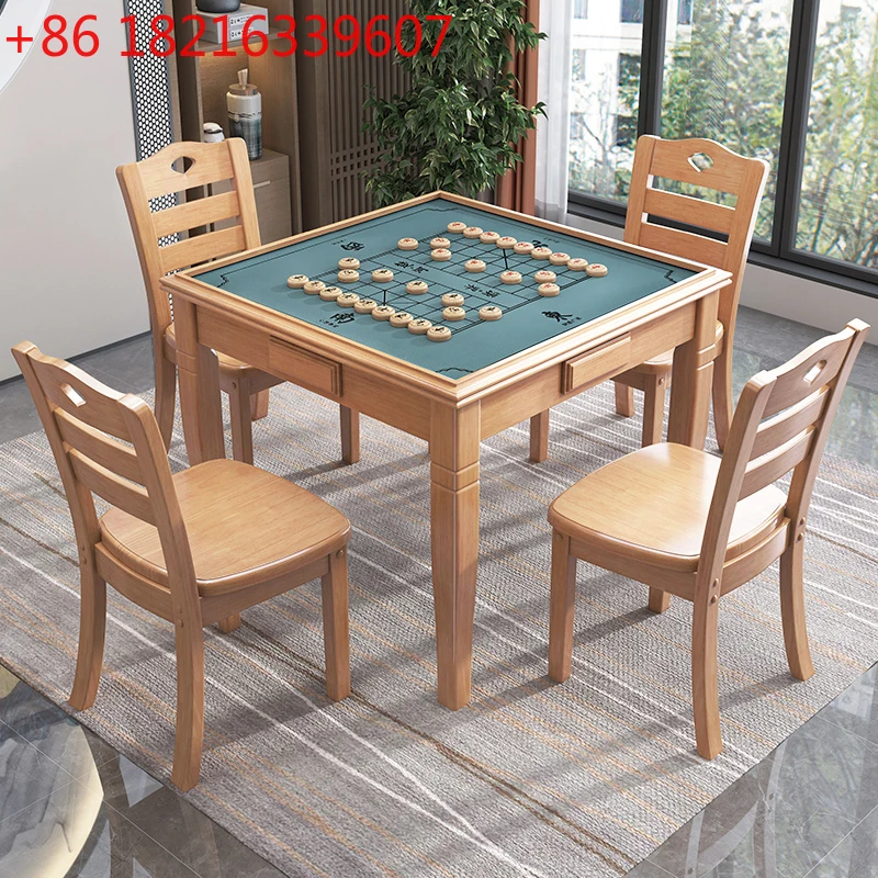 

Твердый стол для маджонга, двойного назначения, бытовой квадратный стол, шахматный стол для покера