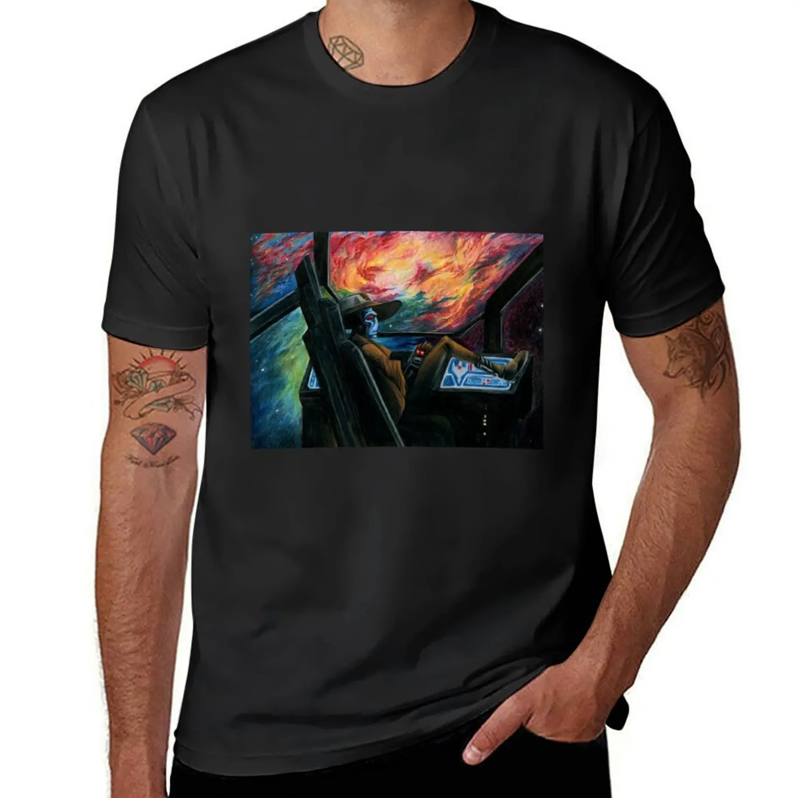 

Cad Bane Nebula T-Shirt anime shirts graphic tees hippie clothes mens vintage t shirts